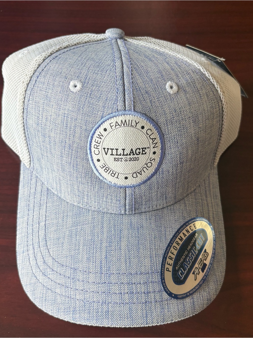 Ahead USA Village Performance Classic Cut Trucker Hat Mesh Back Snapback Cap NWT